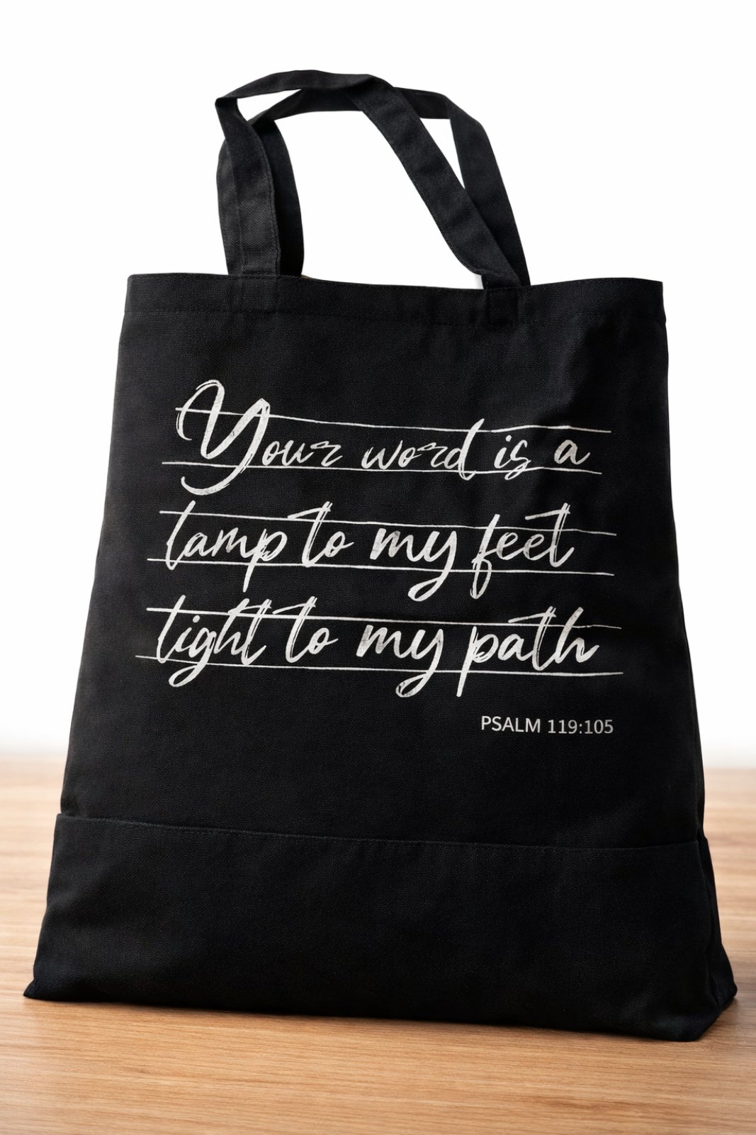 Your Word is a Lamp Tote Bag (Psalm 119:105)