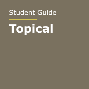 Student Guide—Topical